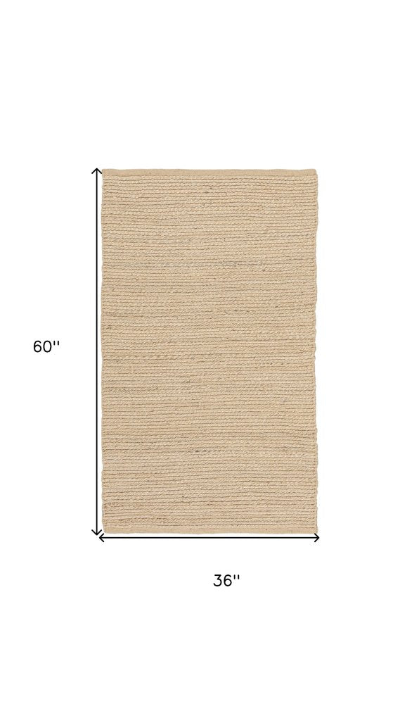 Natural Jute Flatweave Handmade Area Rug - 6x9 Cottage | AUREMI