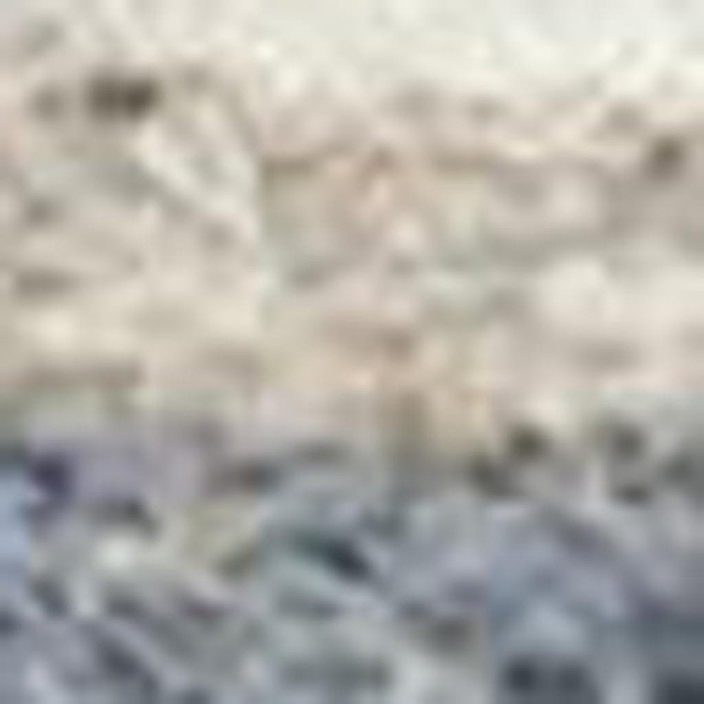 Light Blue Gray and Beige Abstract Shag Area Rug