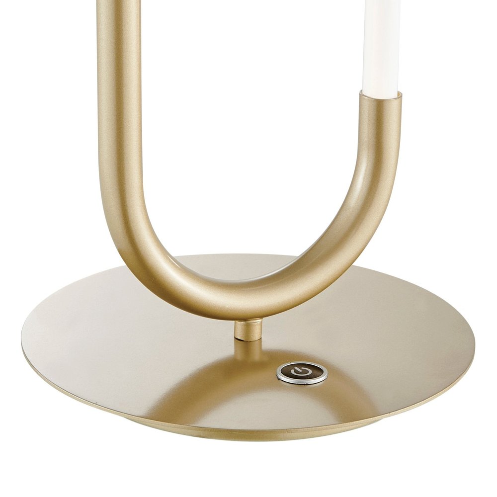 Gold Acrylic And Metal Mod Paper Clip LED Table Lamp