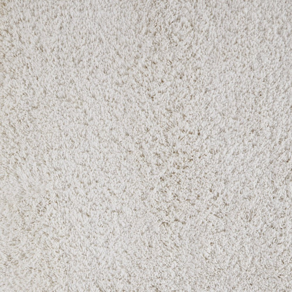 Ivory Shag Hand Tufted Area Rug - 4x6 Glam Luxury | AUREMI