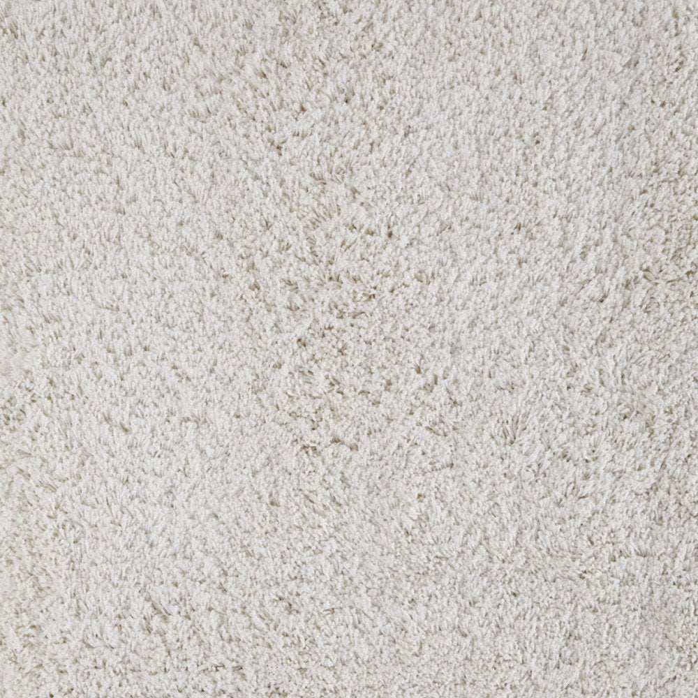 Ivory Shag Hand Tufted Area Rug - 4x6 Glam Luxury | AUREMI