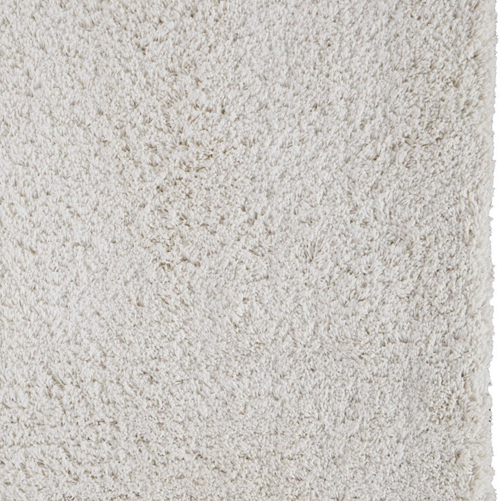 Ivory Shag Hand Tufted Area Rug - 4x6 Glam Luxury | AUREMI