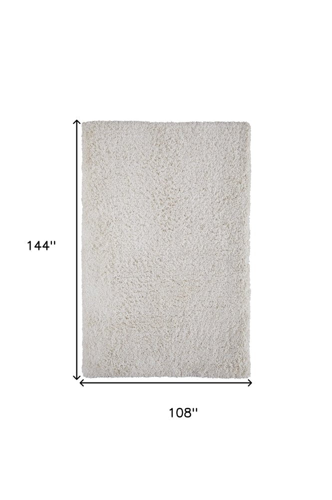 Ivory Shag Hand Tufted Area Rug - 4x6 Glam Luxury | AUREMI