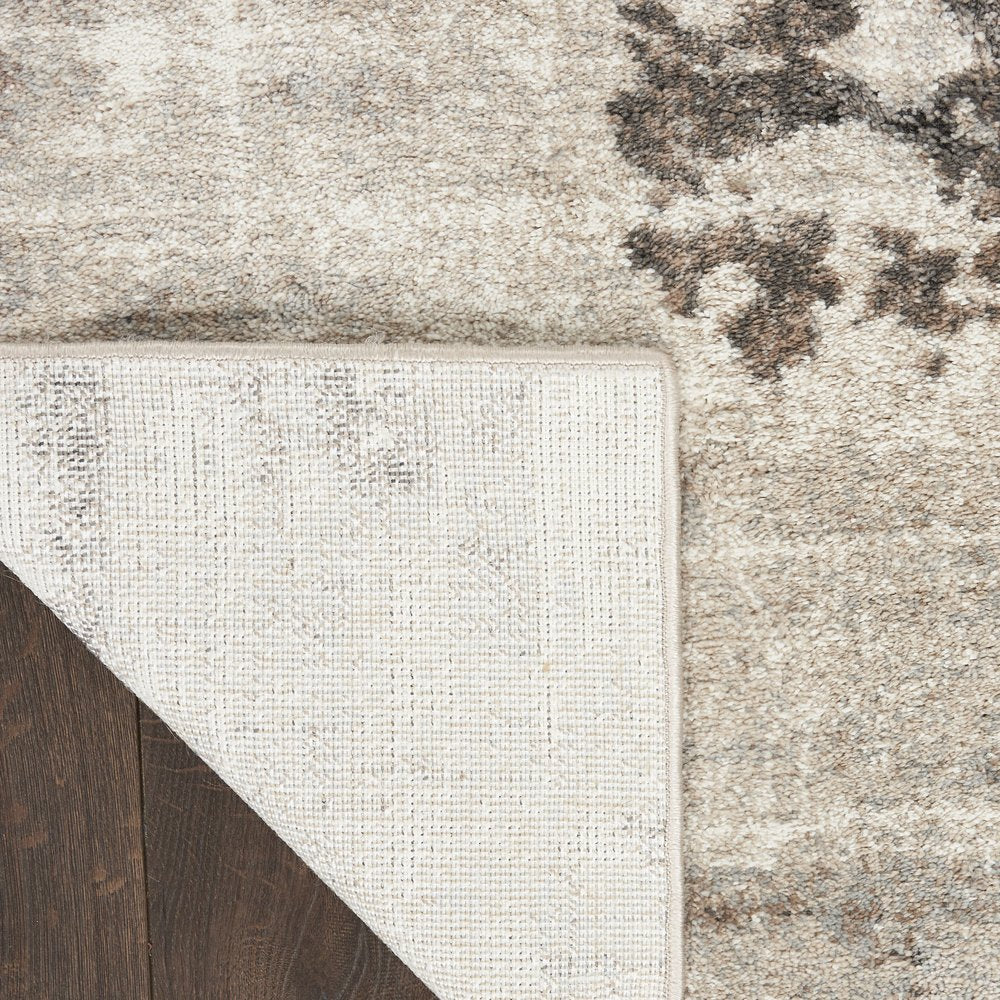 Blue Abstract Power Loom Area Rug - 4x6 Modern | AUREMI