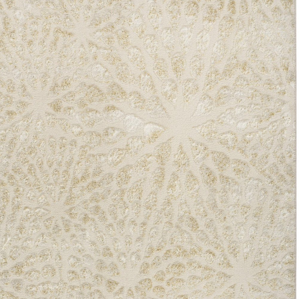 Ivory Abstract Area Rug