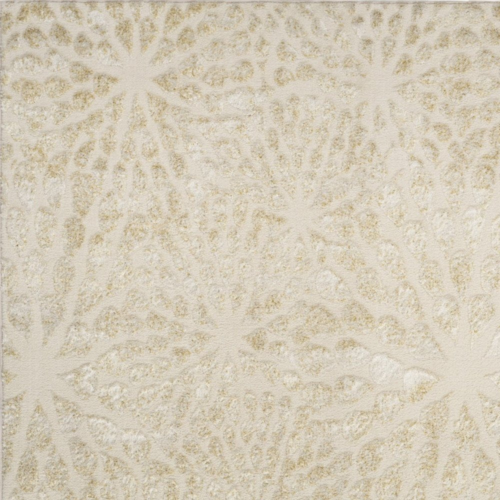 Ivory Abstract Area Rug