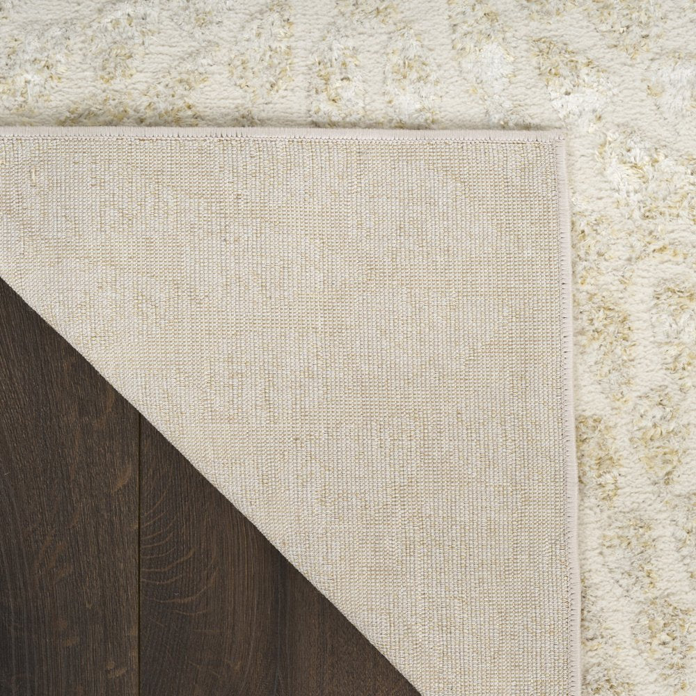 Ivory Abstract Area Rug
