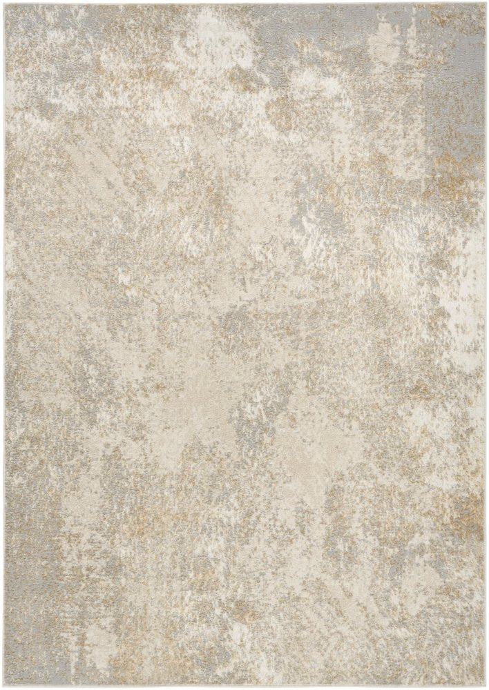 Gray Abstract Area Rug