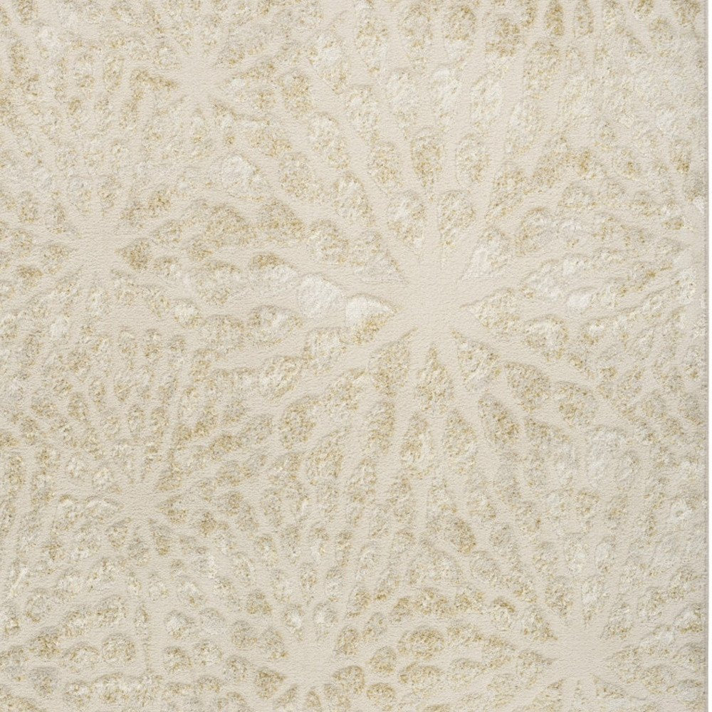 Ivory Abstract Area Rug