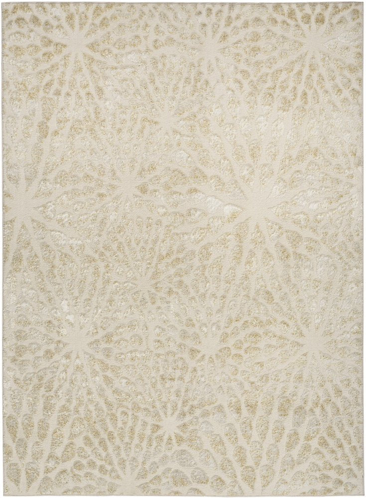 Ivory Abstract Area Rug
