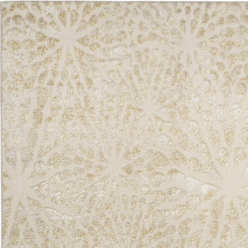 Ivory Abstract Area Rug