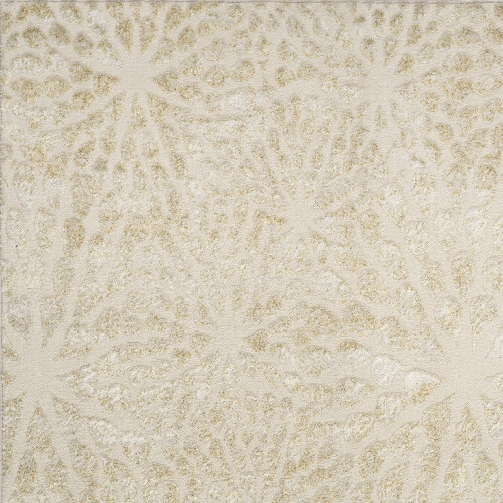 Ivory Abstract Area Rug