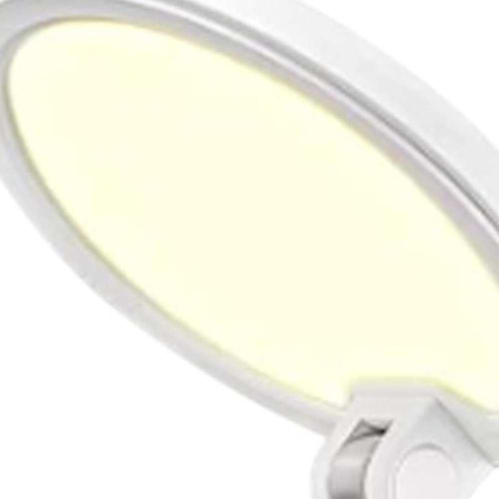 White Metal Desk Lamp LED With Phone Clamp