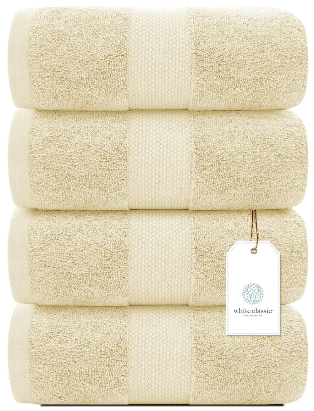 AUREMI Luxury Bath Towels  Beige Color