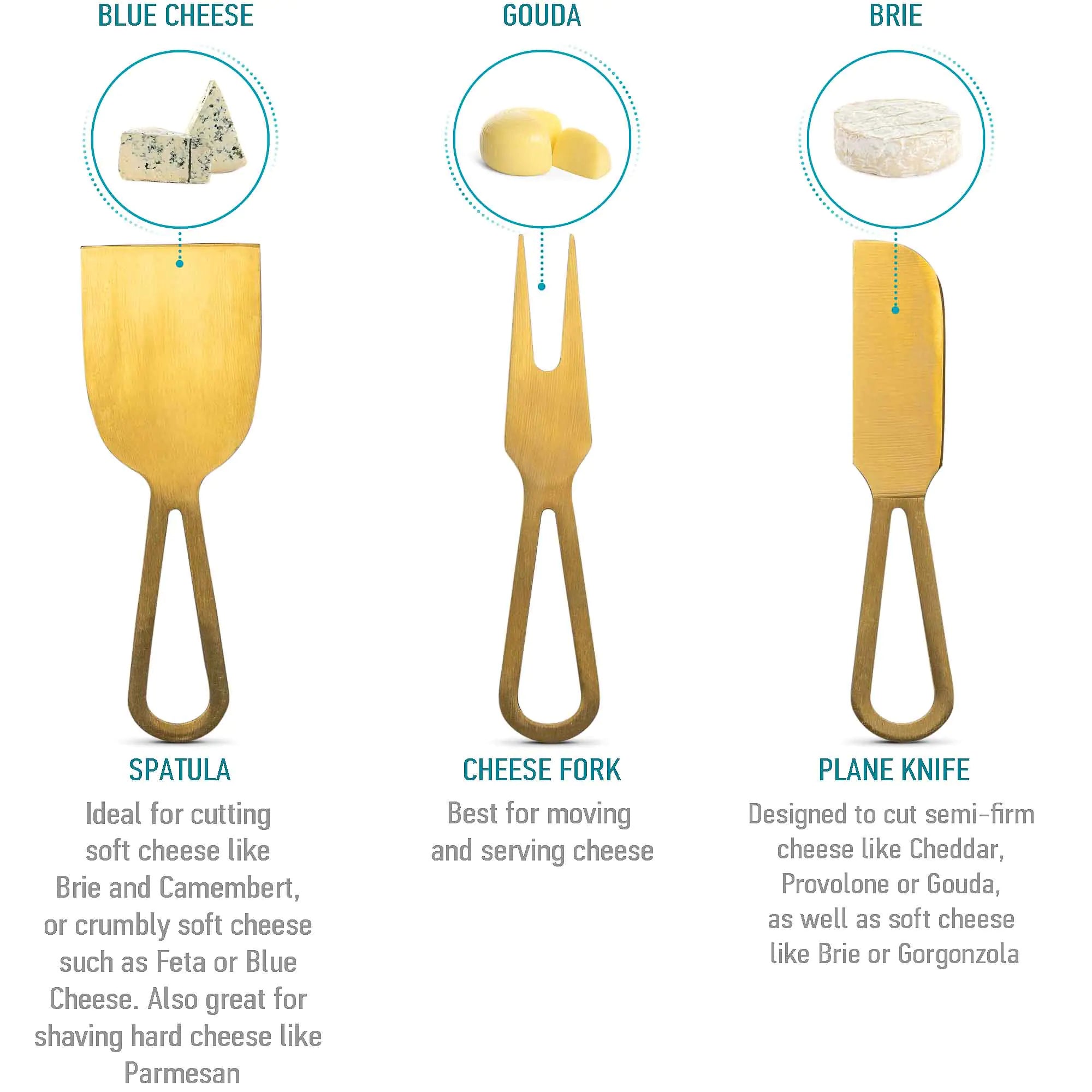 Bamboo Charcuterie Plate with Magnetic Knife Set - 13" Round