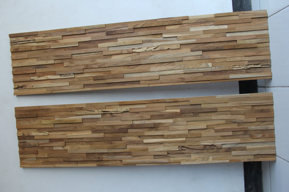 AUREMI Teak Reclaimed Wood Decorative Wall Panels