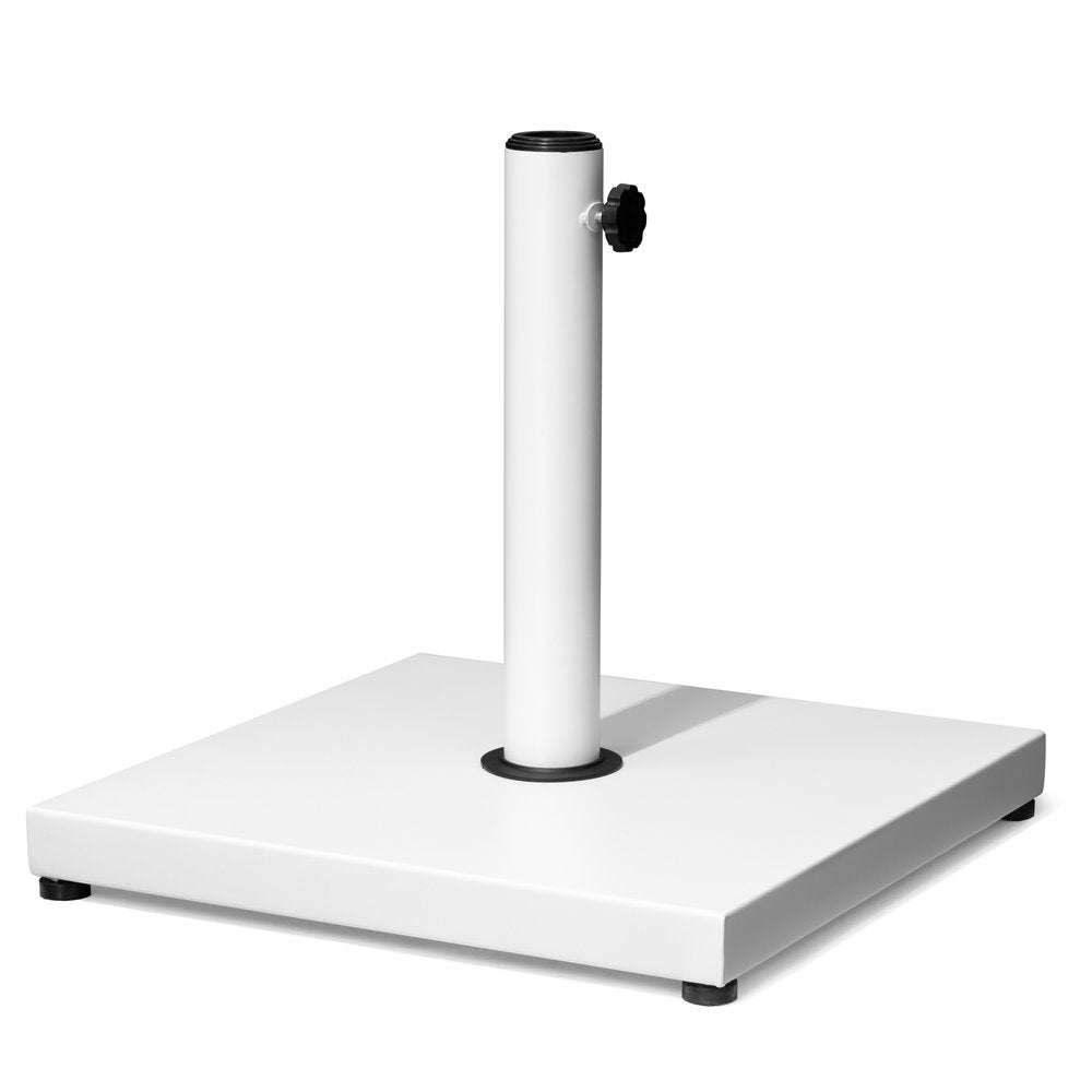 White Fillable In-Ground Patio Umbrella Base