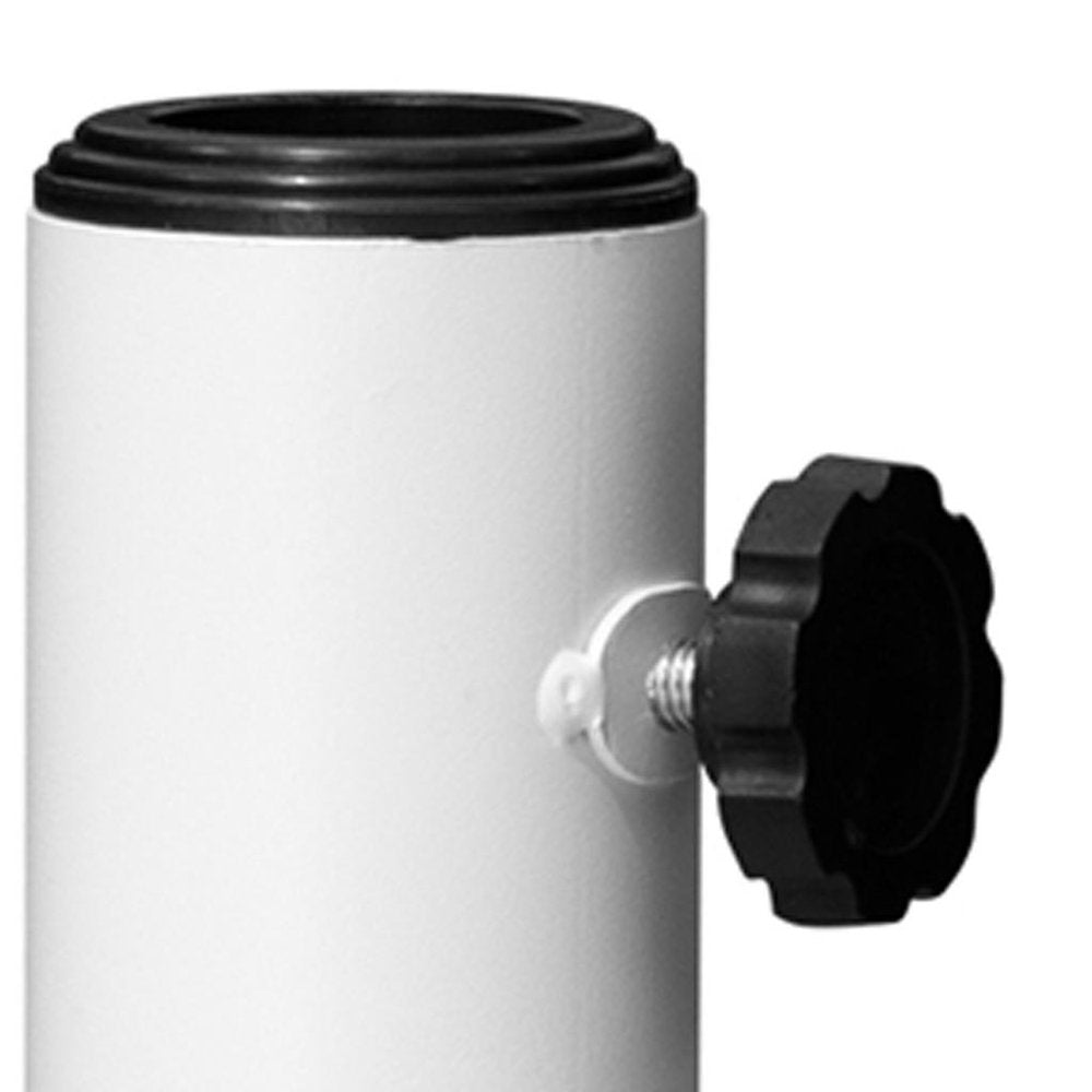 White Fillable In-Ground Patio Umbrella Base
