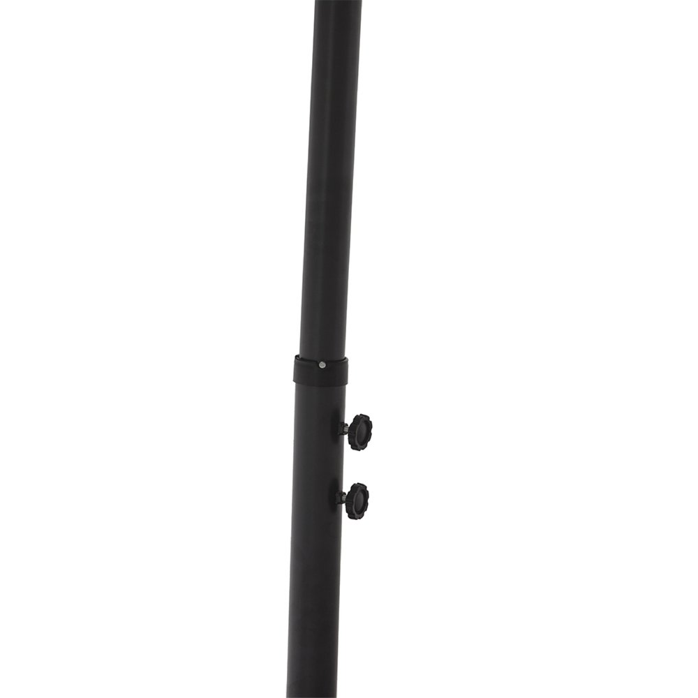 White Cantilever Patio Umbrella with Stand — 9.5'