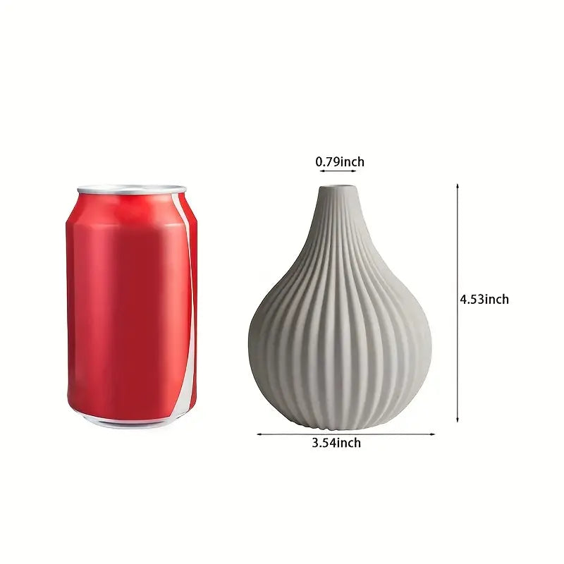 Contemporary White Ceramic Vase