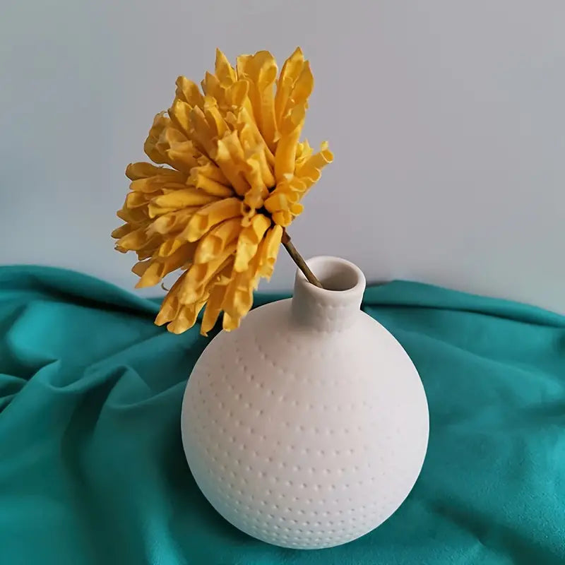 Contemporary White Ceramic Vase