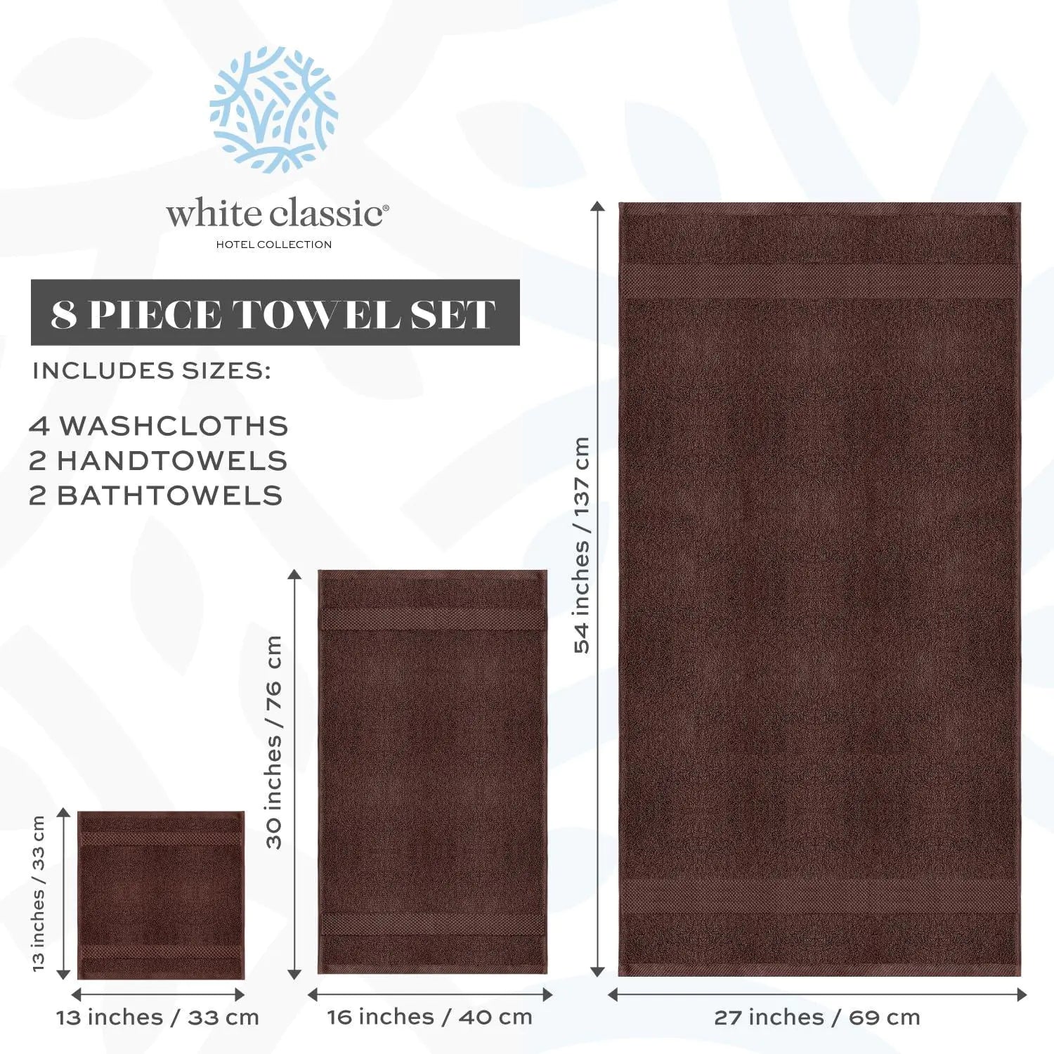 Luxury Brown Bath Towels!