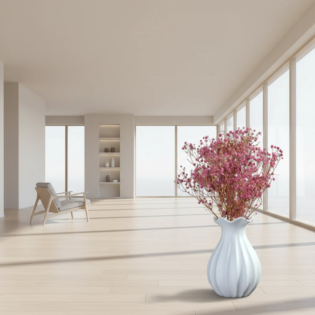 Modern Minimalist Ceramic Vase for Home & Office Decor