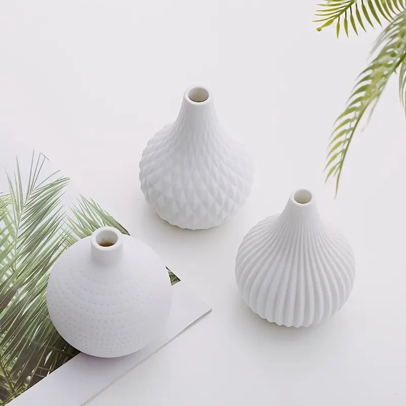 Contemporary White Ceramic Vase