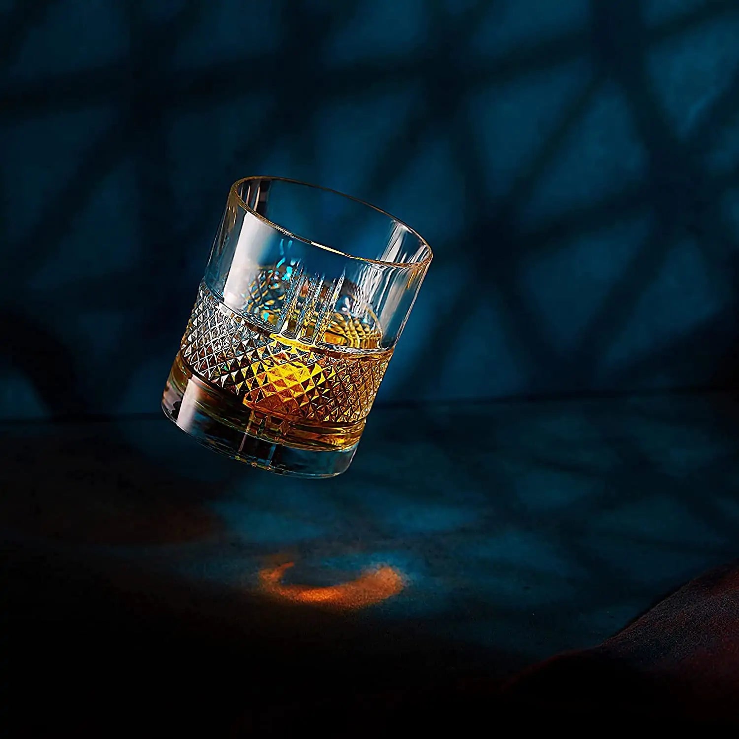 Elite Whiskey Essence Set - Crystal Glass & Stones