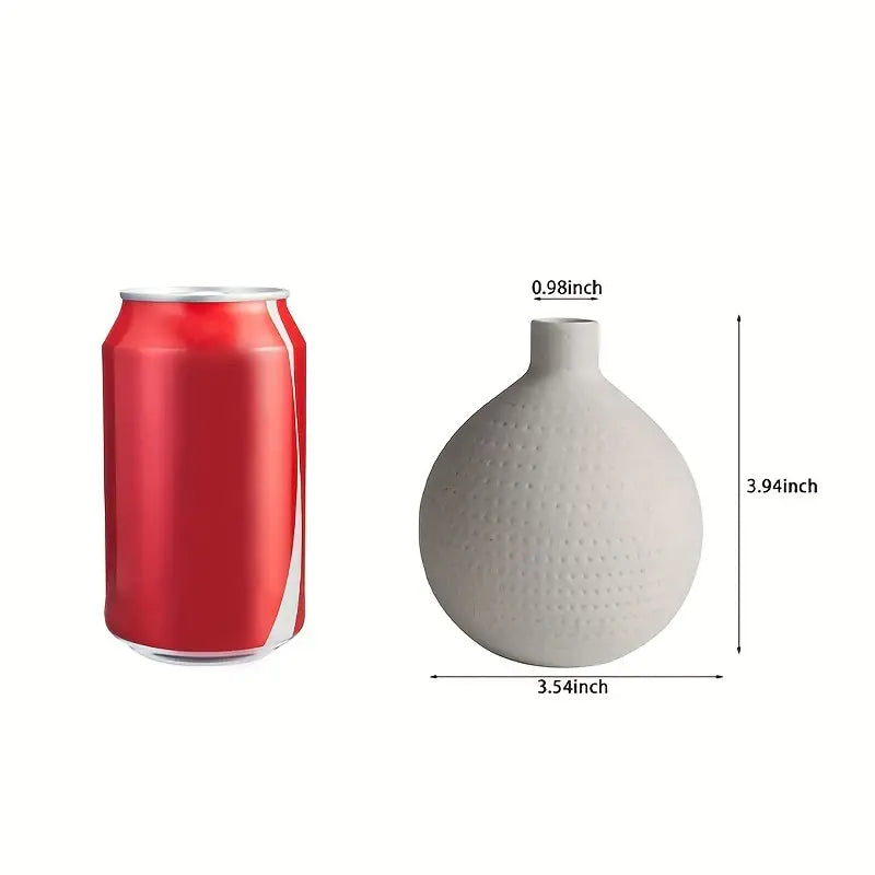 Contemporary White Ceramic Vase