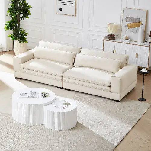 AUREMI Chic Medieval Modern Sofa - Beige